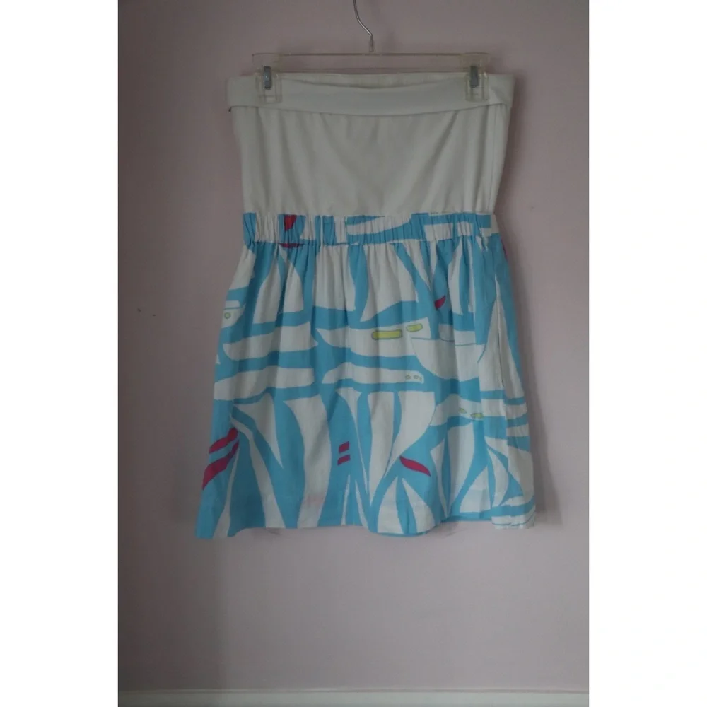 Lilly Pulitzer Pink and Blue Ruffled Tiered Sundress - Picture 2 of 5